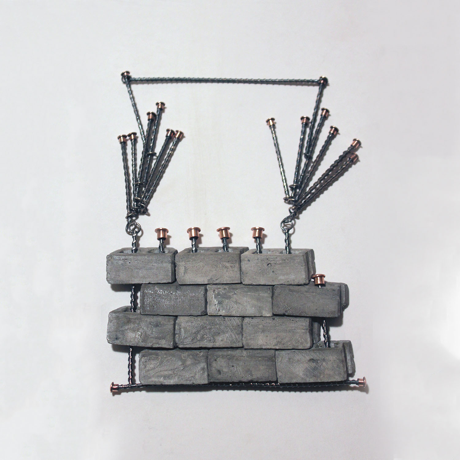 Natalie Macellaion - Construction Series cinder block