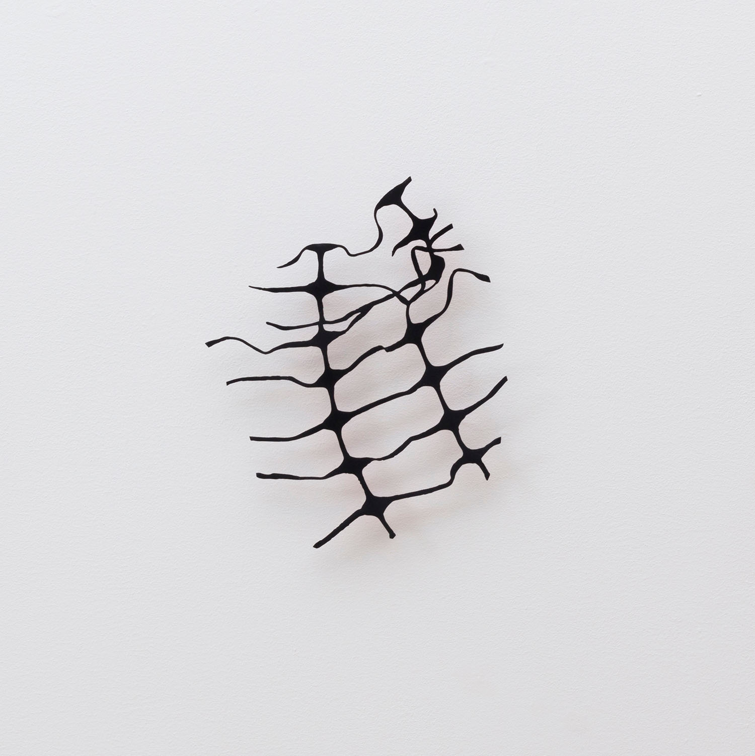 construction sculpture steel orange fence f by Natalie Macellaio